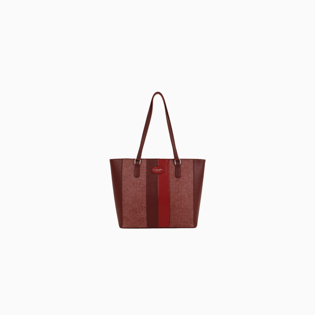 Pelham Horsehair Tote: Red