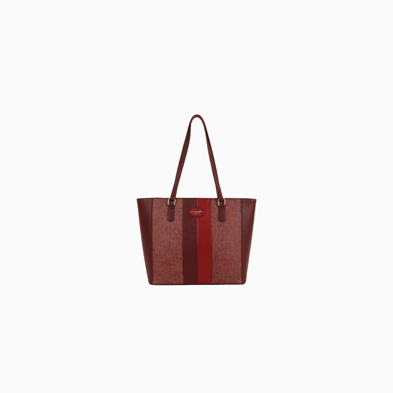 Pelham Horsehair Tote: Red