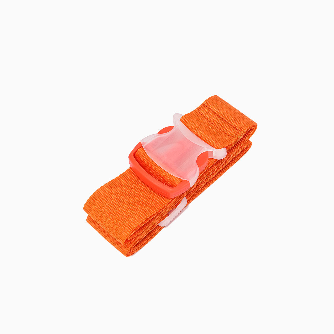 Transparent Luggage Strap: Orange