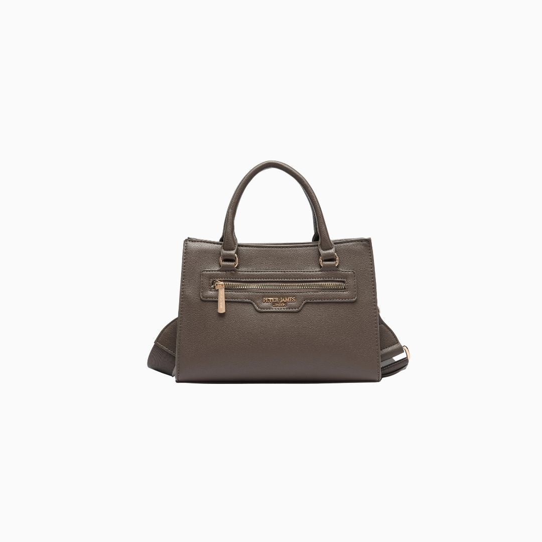 Walton Pocket Satchel: Dark Brown