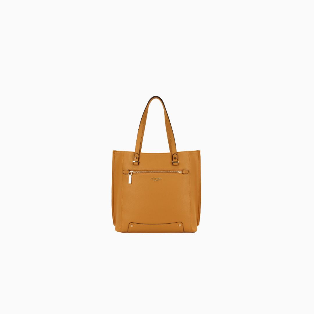Bourdon Structured Tote: Gold