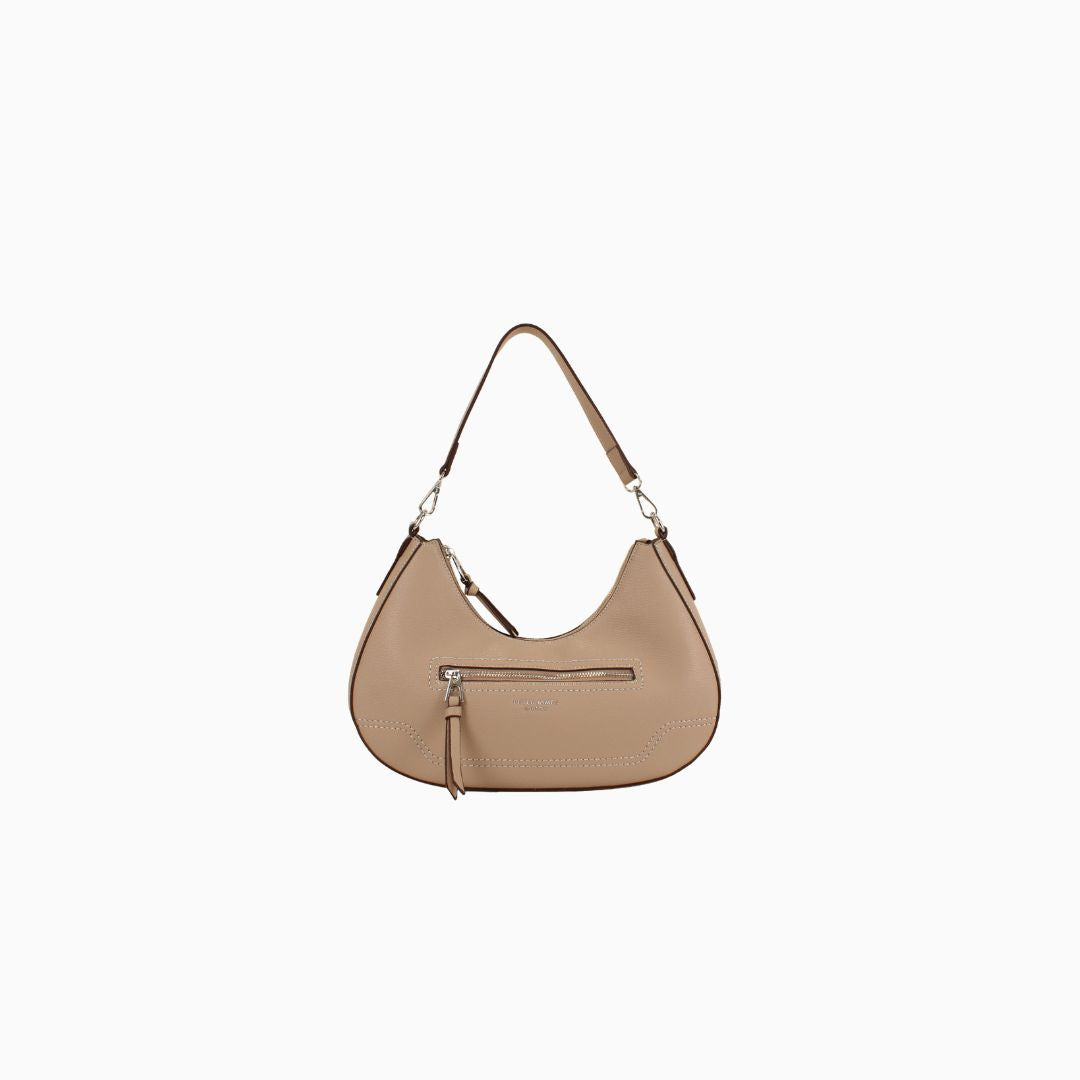 Audley Whipstitch Hobo: Beige