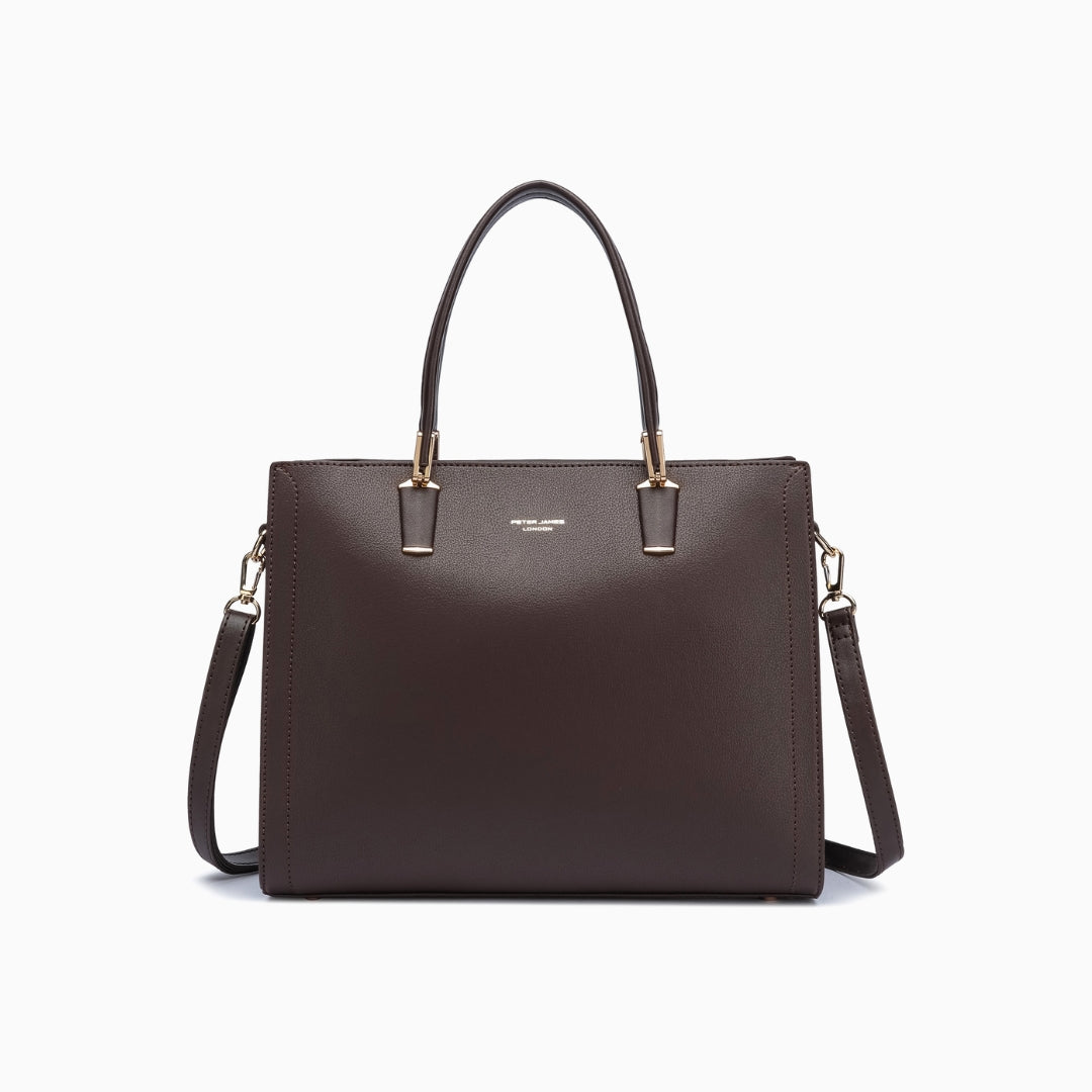 Conduit Textured Satchel: Dark Maroon