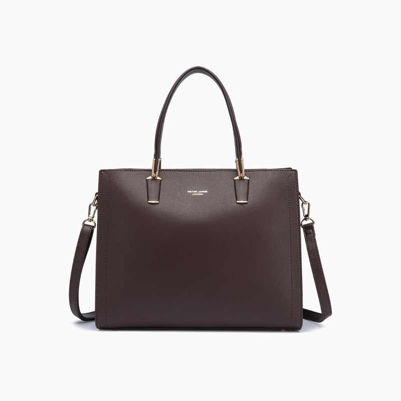 Conduit Textured Satchel: Dark Maroon