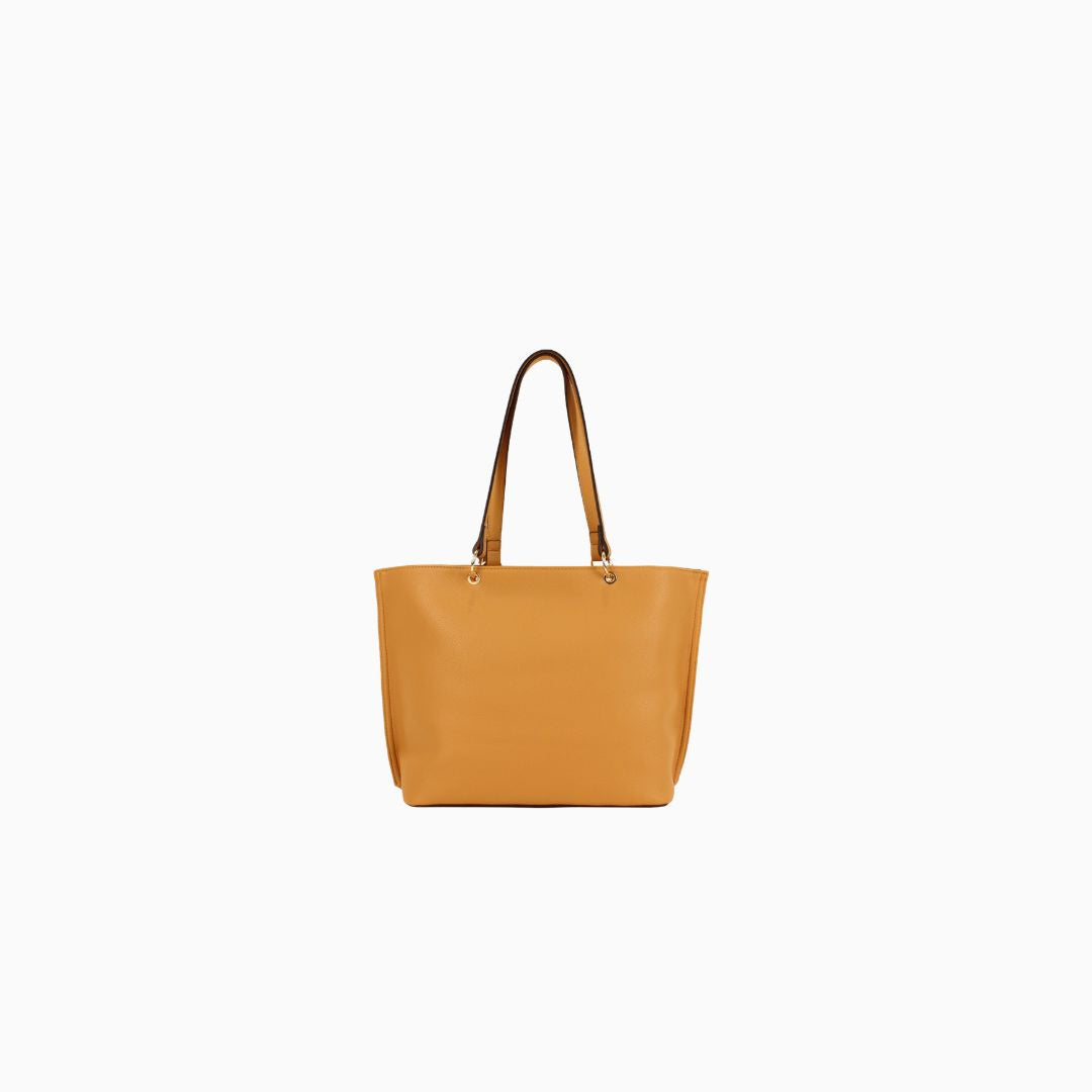 Chester Pebbled Zip Tote: Gold
