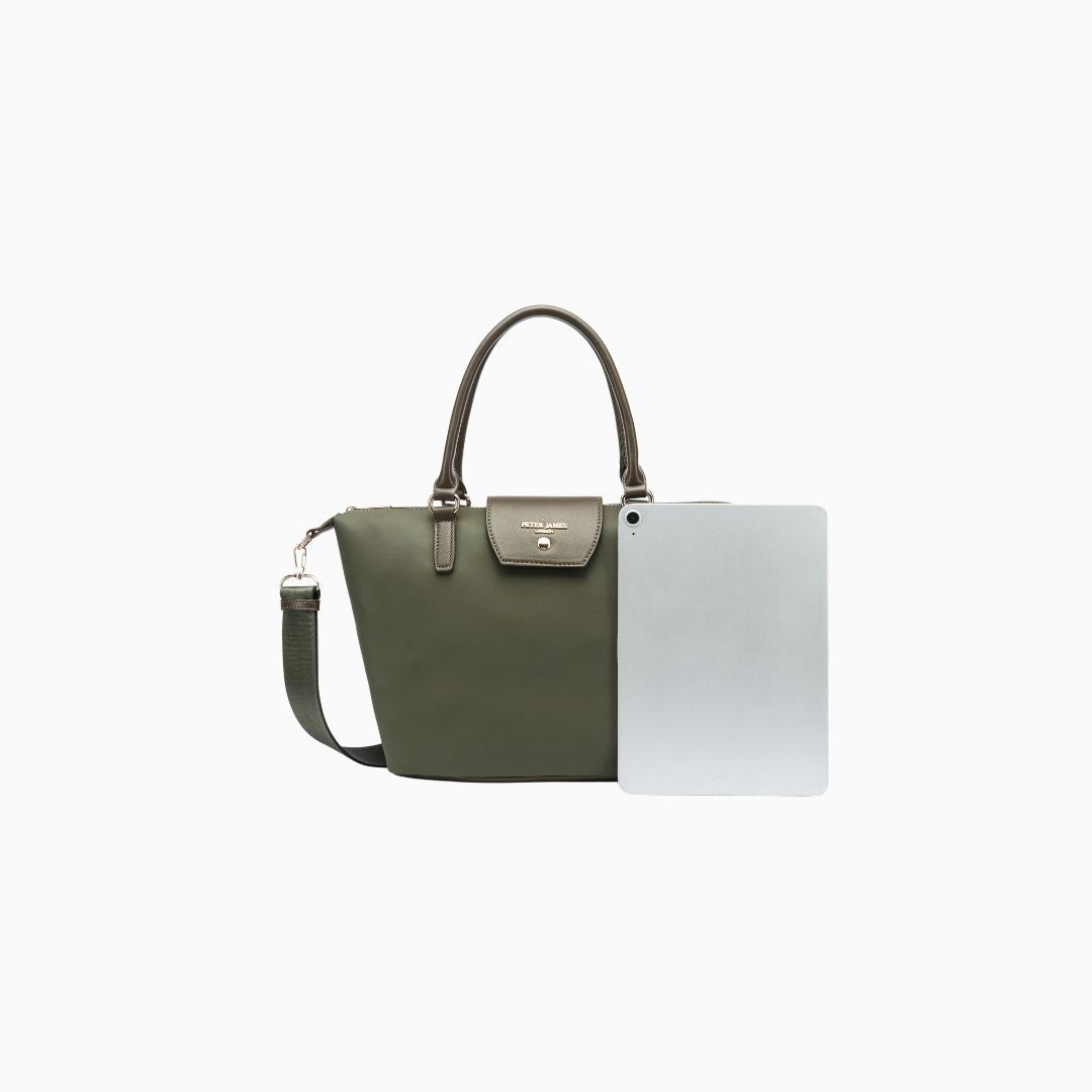 Belgrave Clean Line Tote: Green