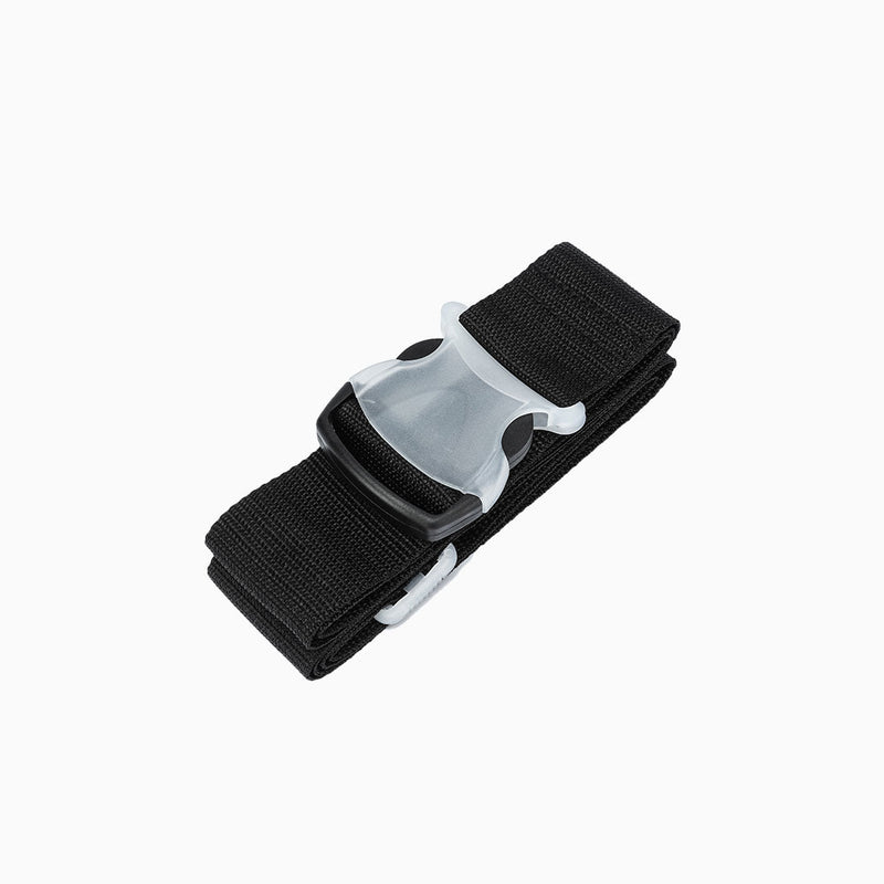 Transparent Luggage Strap: Black