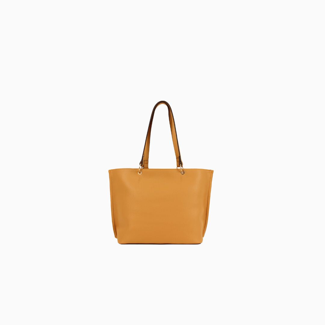 Bourdon Structured Tote: Gold