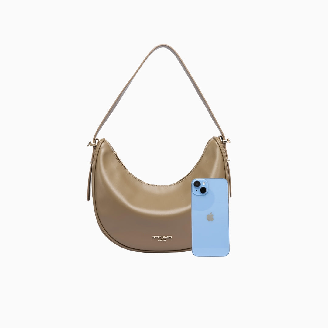 Grosvenor Crescent Hobo: Brown, view 2