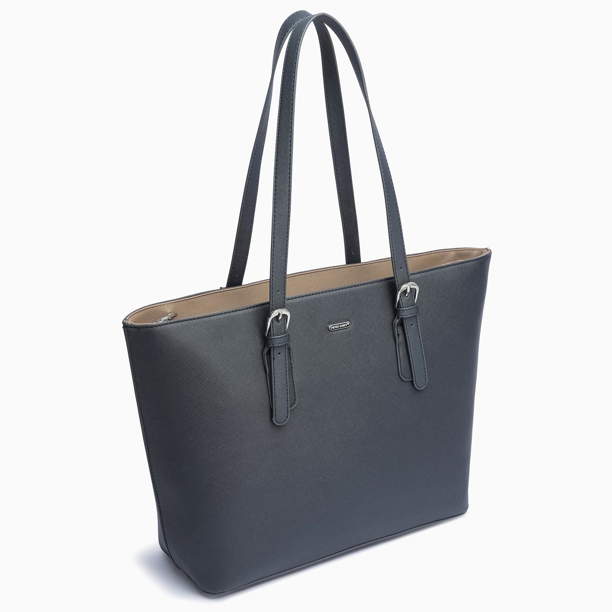Halkin Tote: Gray, view 3