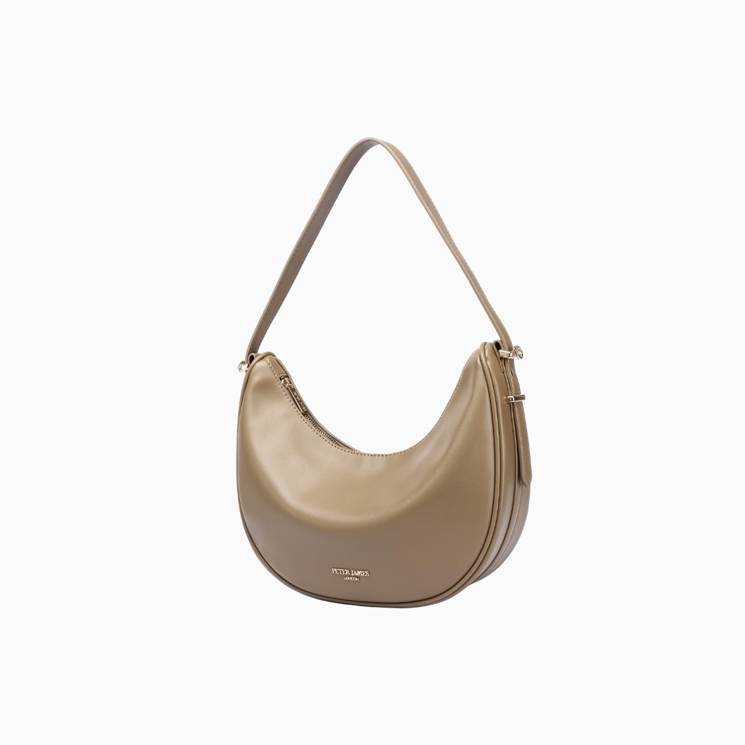 Grosvenor Crescent Hobo: Brown, view 3