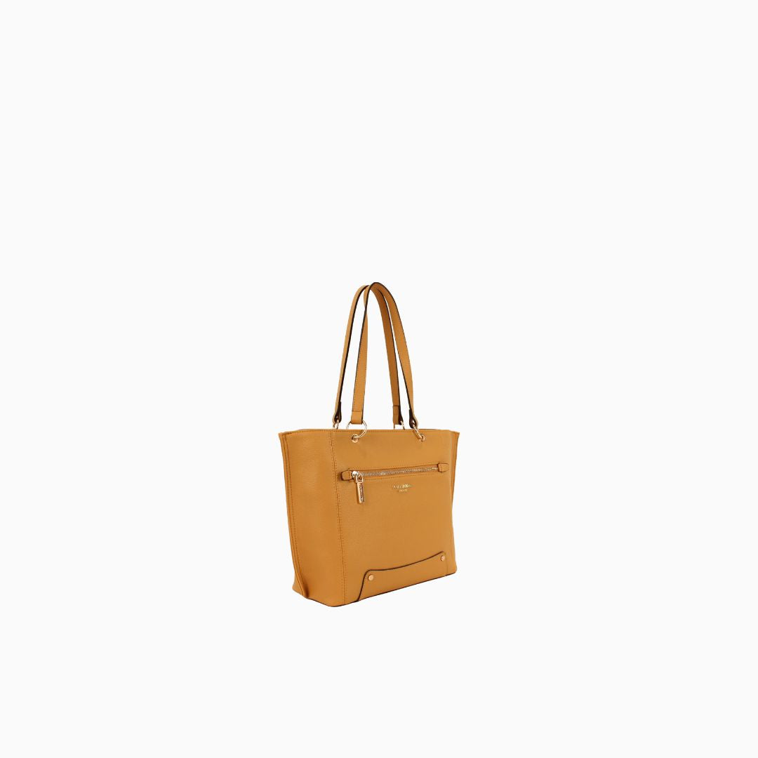 Bourdon Structured Tote: Gold