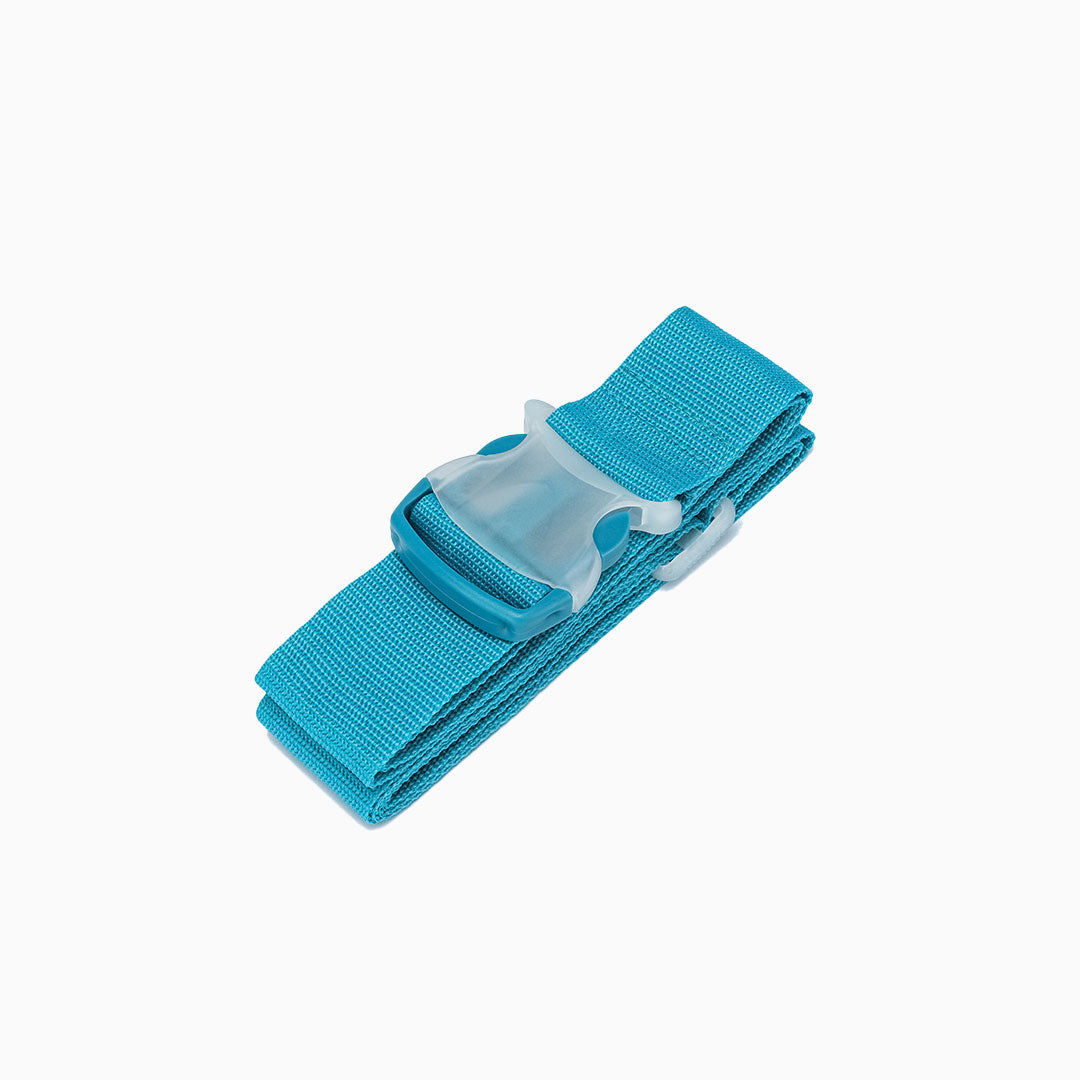 Transparent Luggage Strap: Light Blue