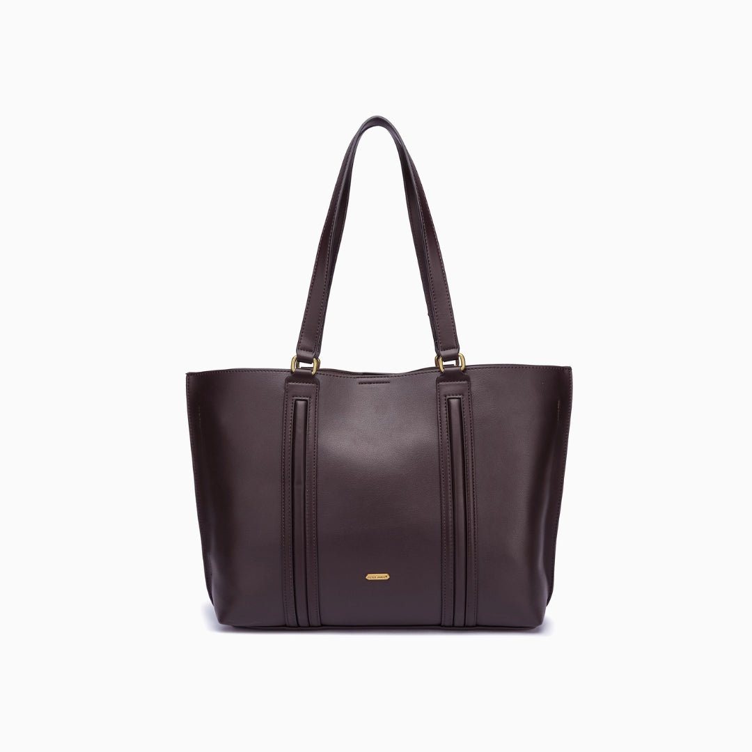 Albemarle Tote: Dark Maroon