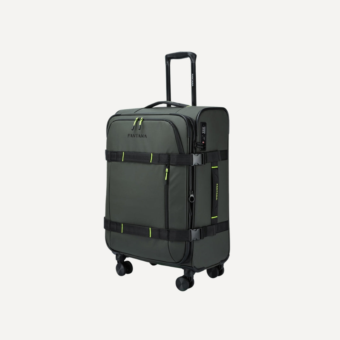 Shoreditch Spinner Trolley Case Small: Olive, view 3
