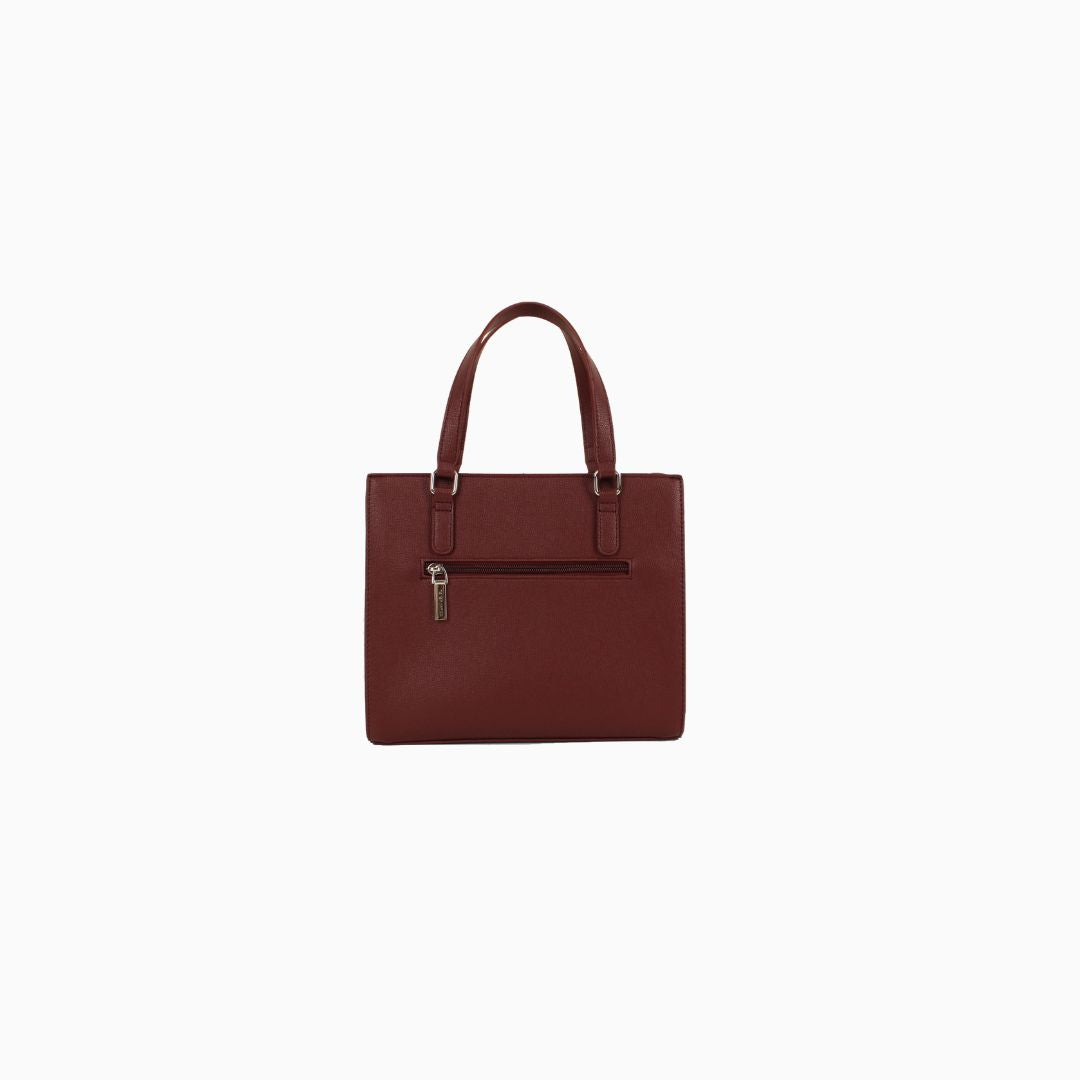 Curzon Textured Tote: Red, view 4