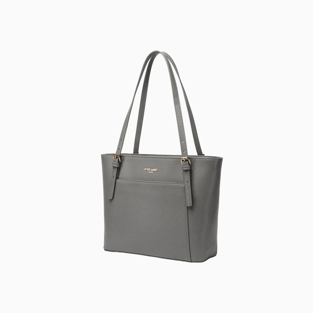 Dover Tote Shoulder Bag: Gray, view 4