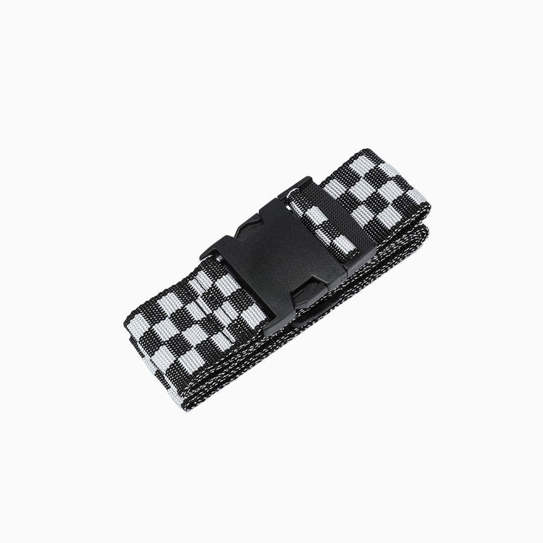 Check Luggage Strap: Black