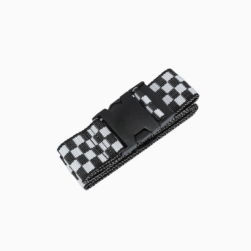 Check Luggage Strap: Black