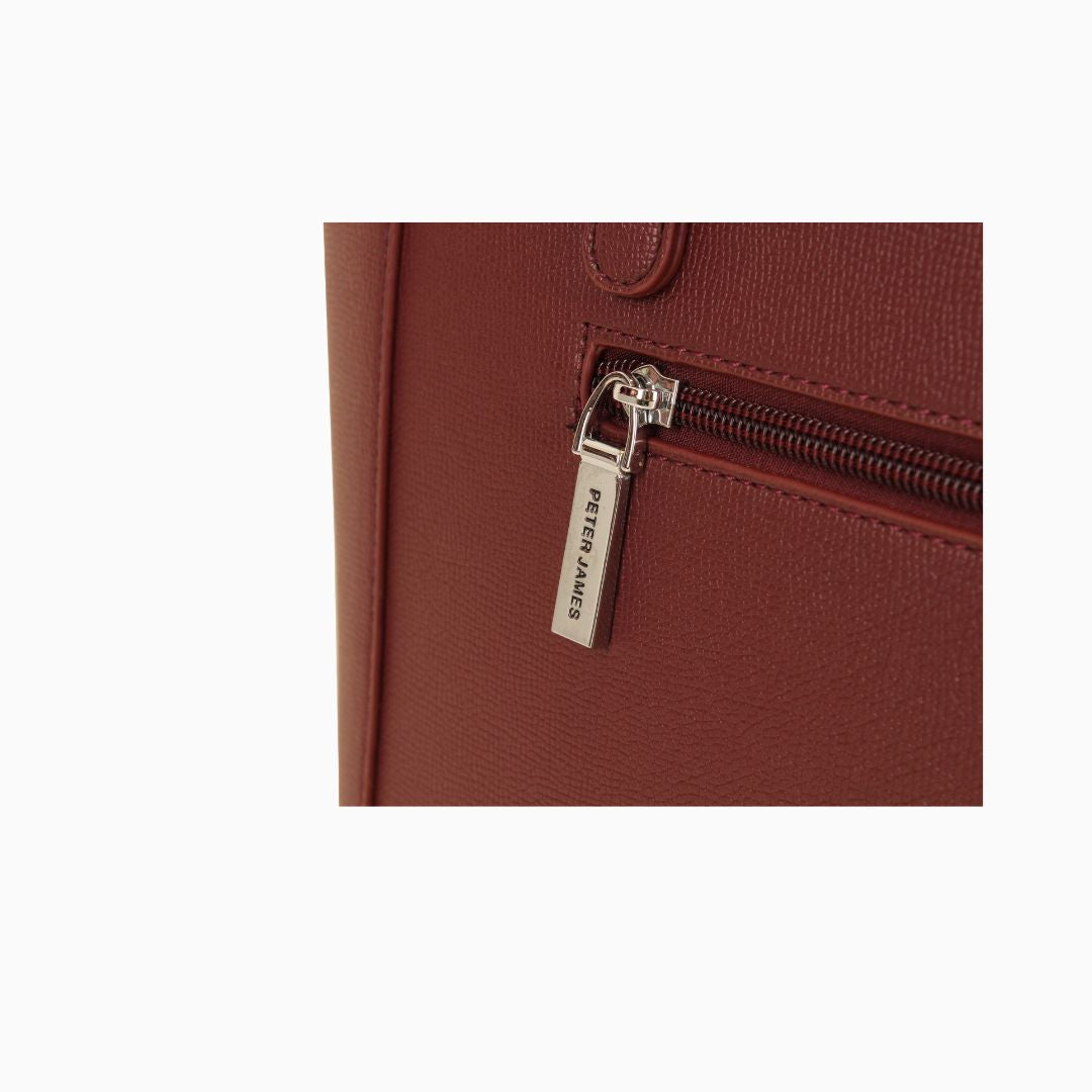 Pelham Horsehair Tote: Red