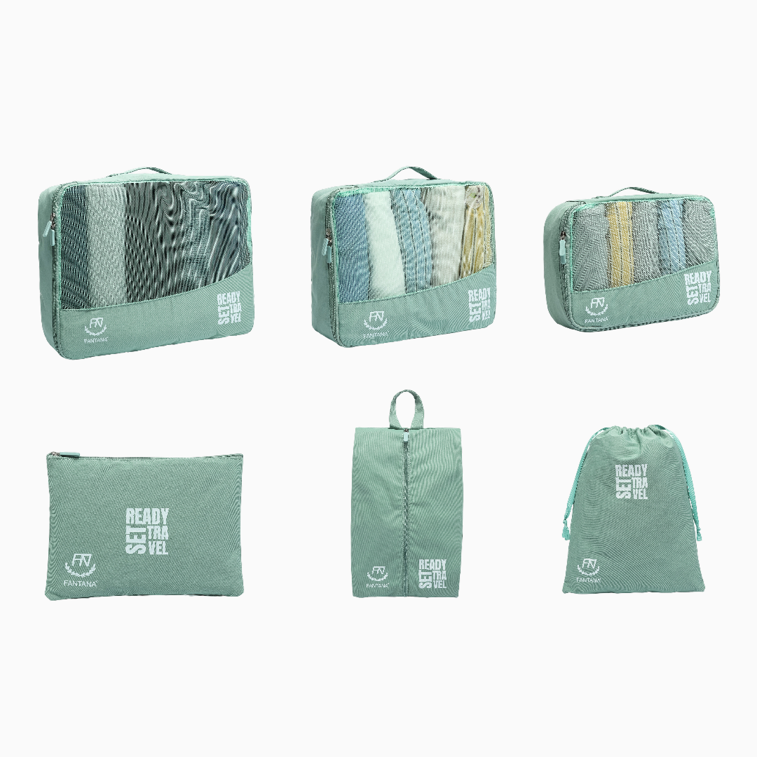 Packing Cube Set of 6: Green