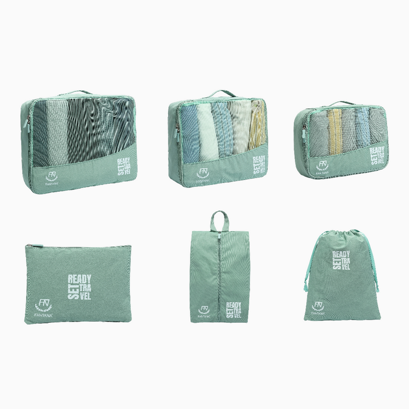 Packing Cube Set of 6: Green