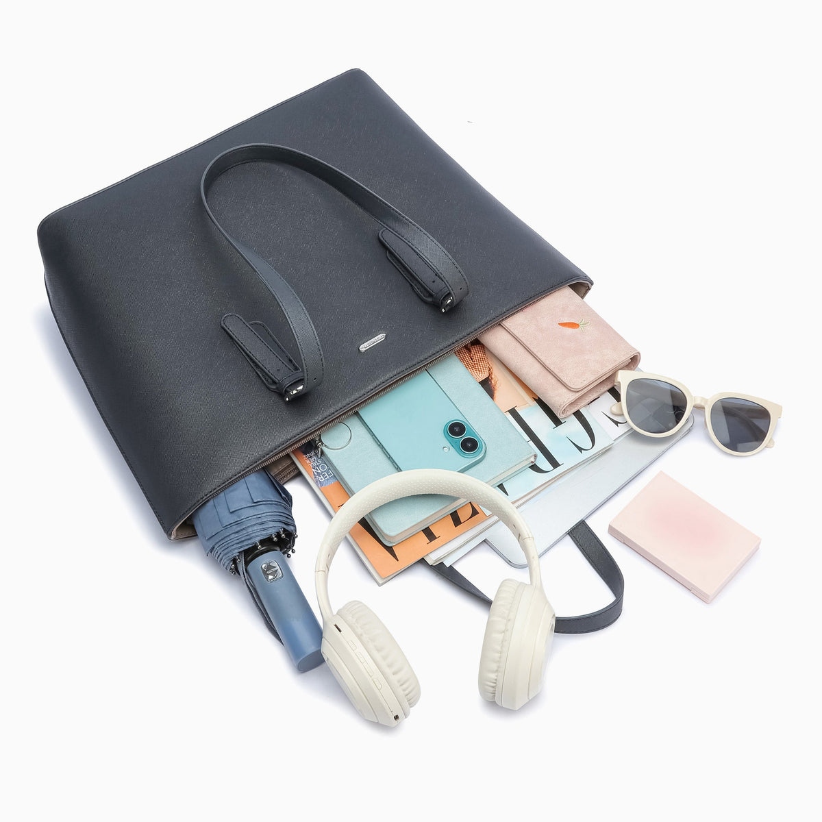 Halkin Tote: Gray, view 4
