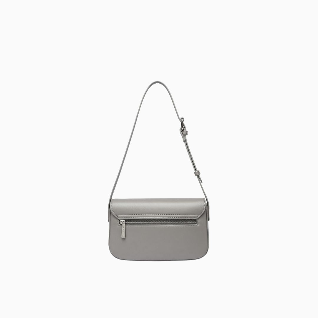 Eaton Flap Crossbody: Grey, view 5