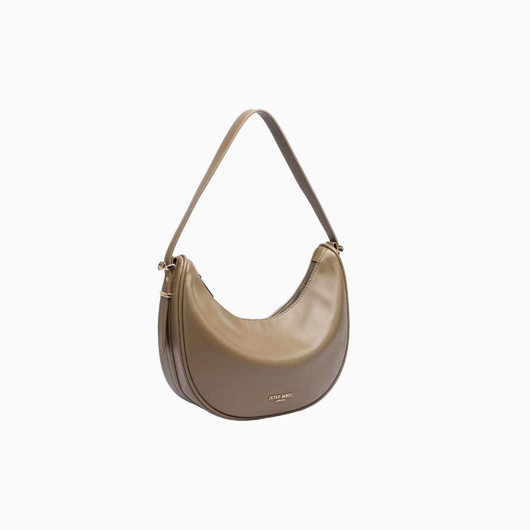 Grosvenor Crescent Hobo: Brown, view 5