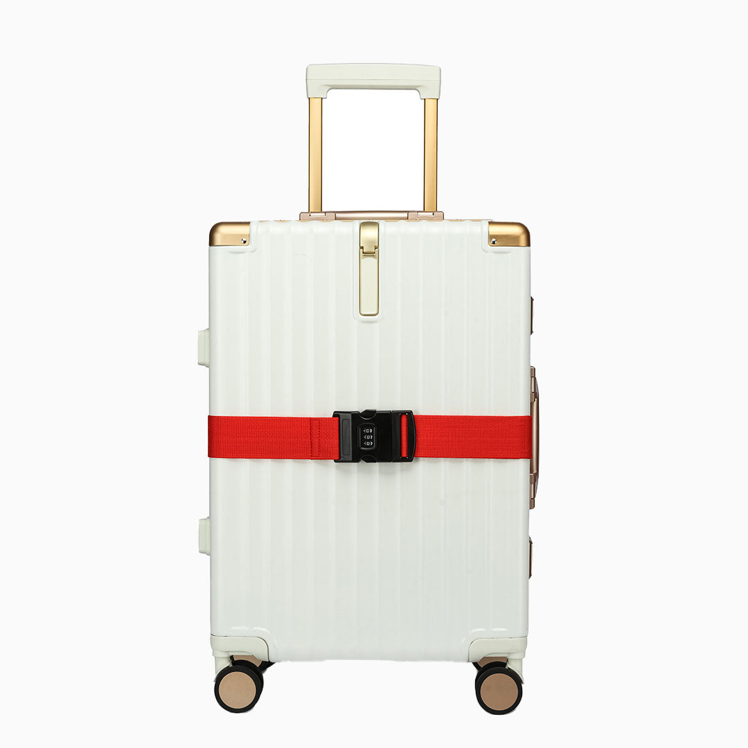 Luggage Strap with Combination Lock: Red