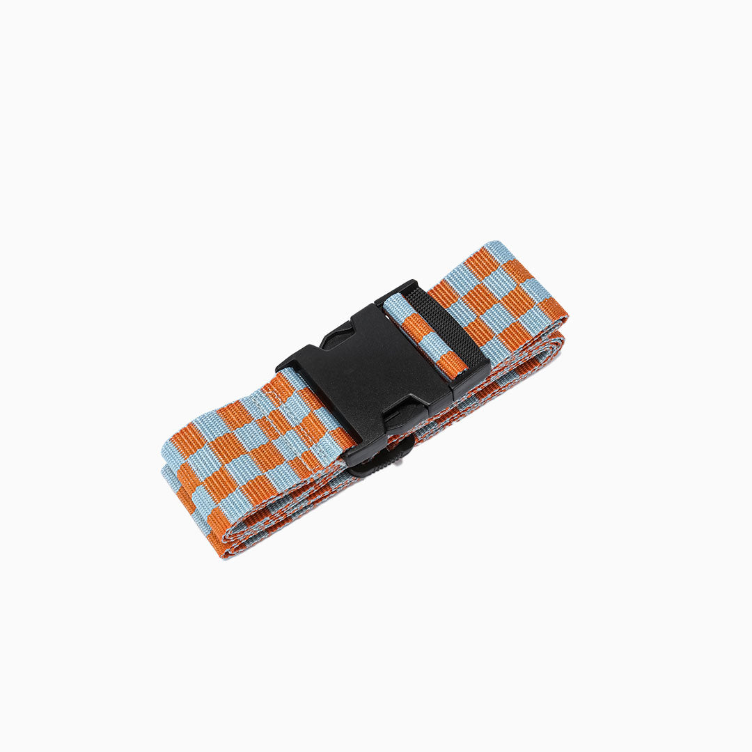 Check Luggage Strap: Orange