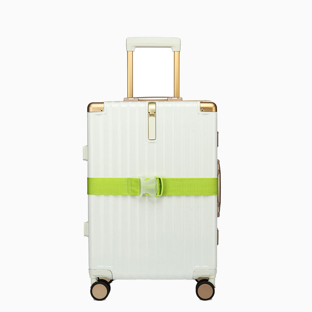 Transparent Luggage Strap: Light Green