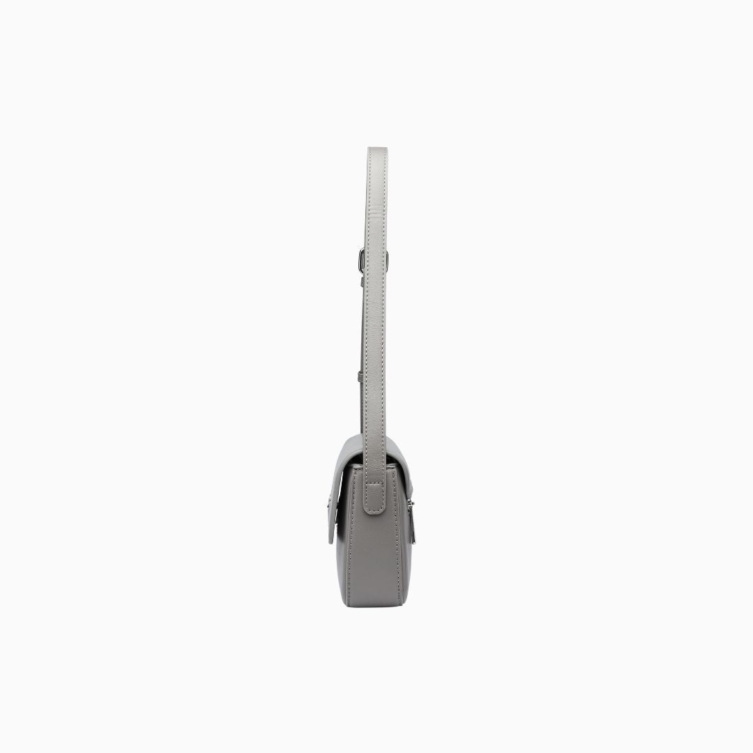 Eaton Flap Crossbody: Grey, view 6