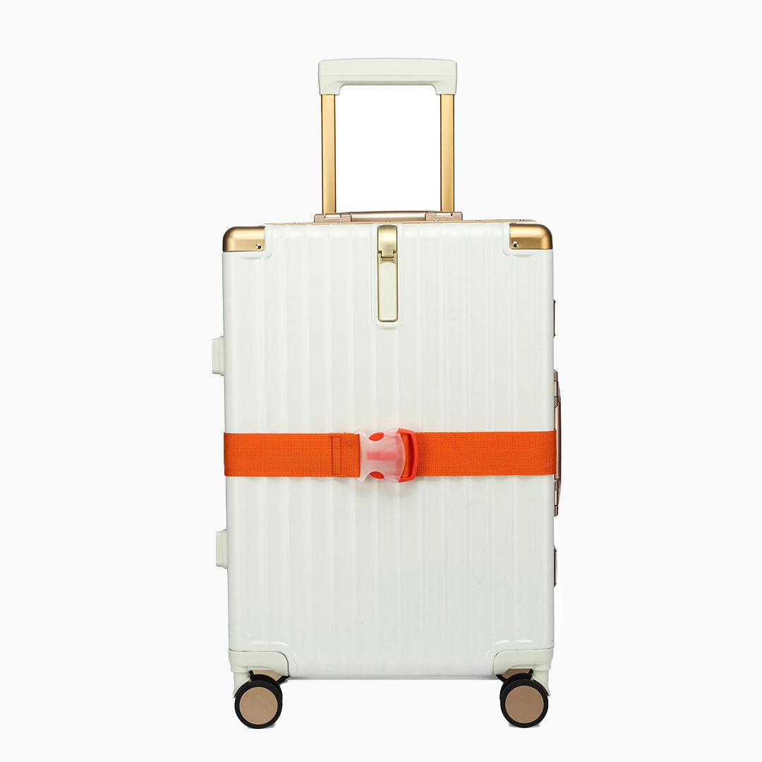 Transparent Luggage Strap: Orange, view 7