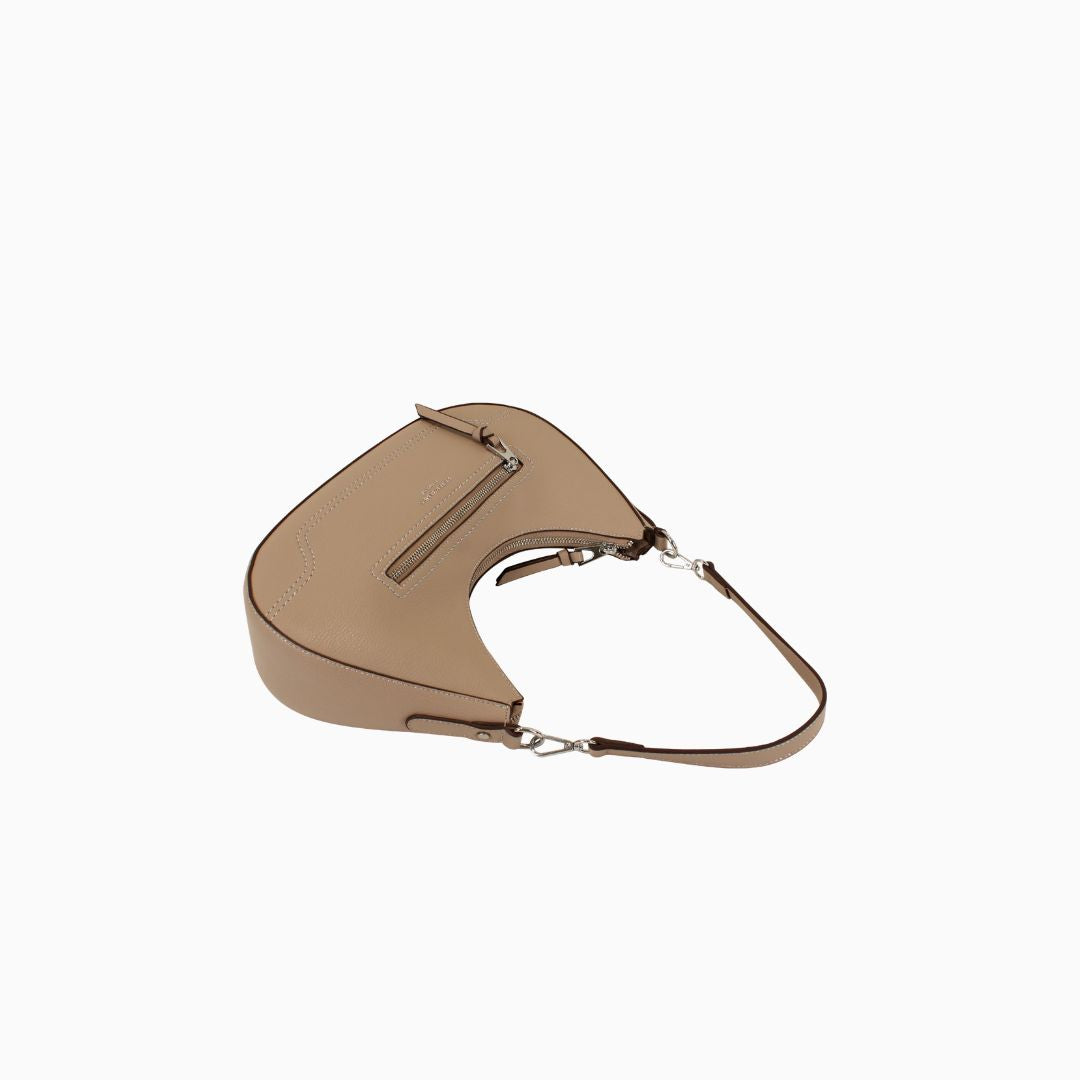 Audley Whipstitch Hobo: Beige