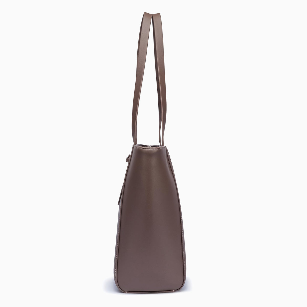 Egerton Pebbled Tote: Brown, view 7