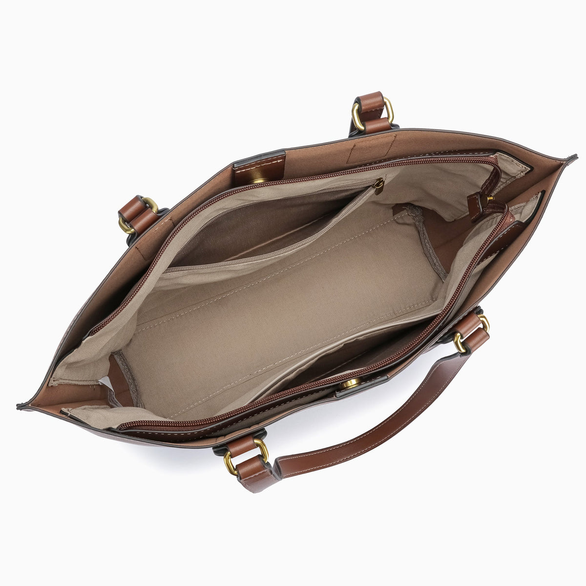 Albemarle Tote: Brown, view 8