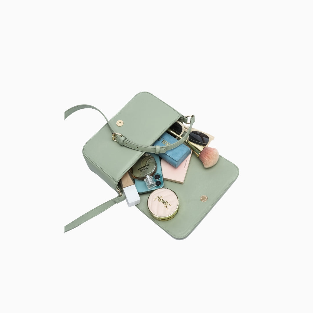Portman Crossbody Shoulder Bag: Green