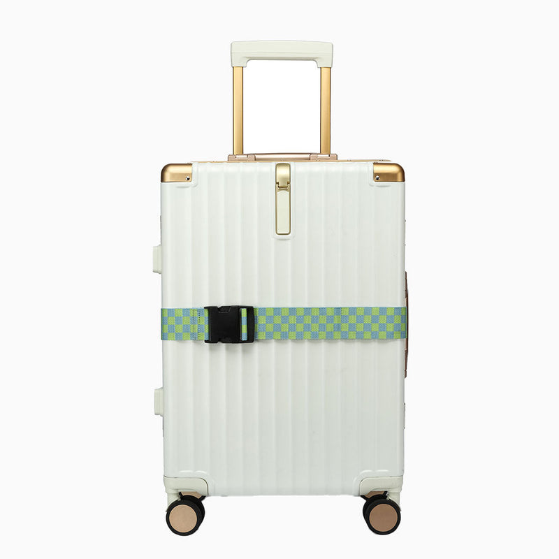 Check Luggage Strap: Light Green, view 8