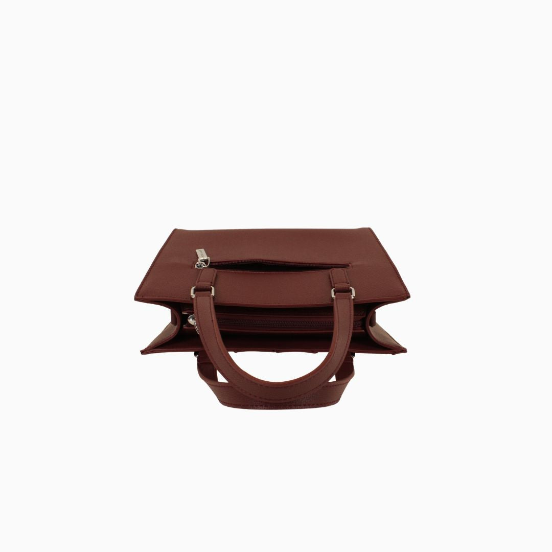 Curzon Textured Tote: Red, view 8