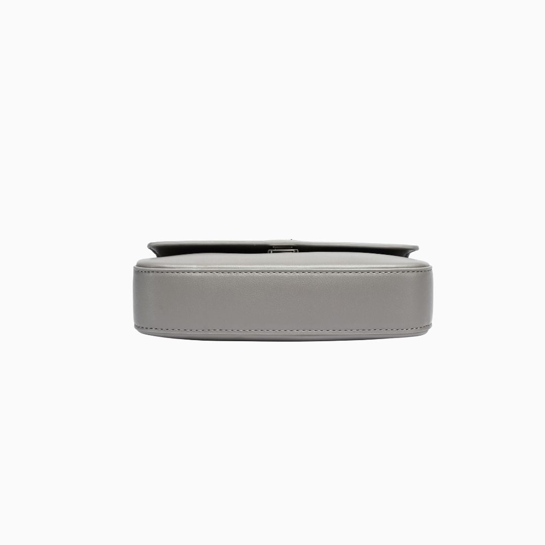 Eaton Flap Crossbody: Grey, view 8