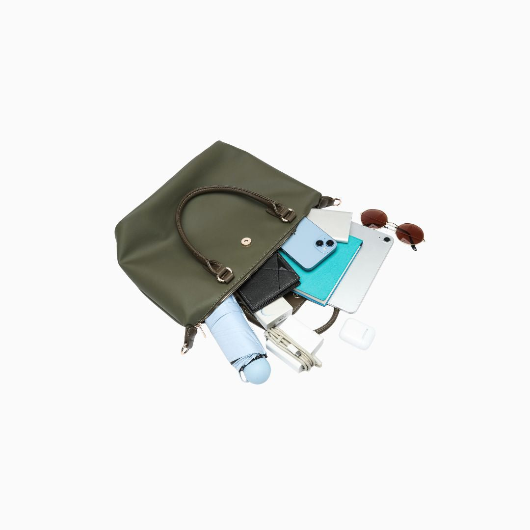 Belgrave Clean Line Tote: Green