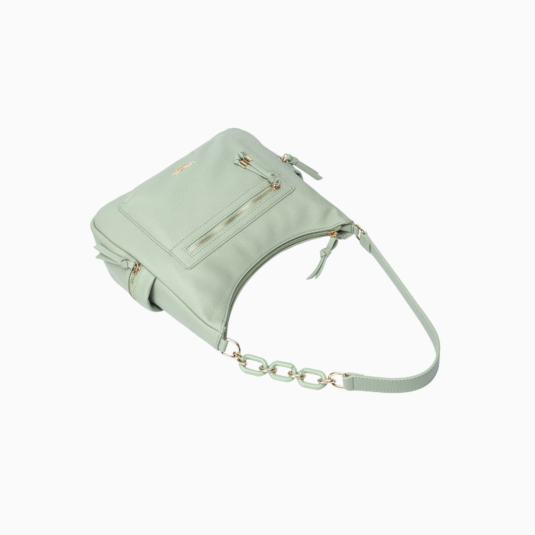 Bryanston Shoulder Bag: Green