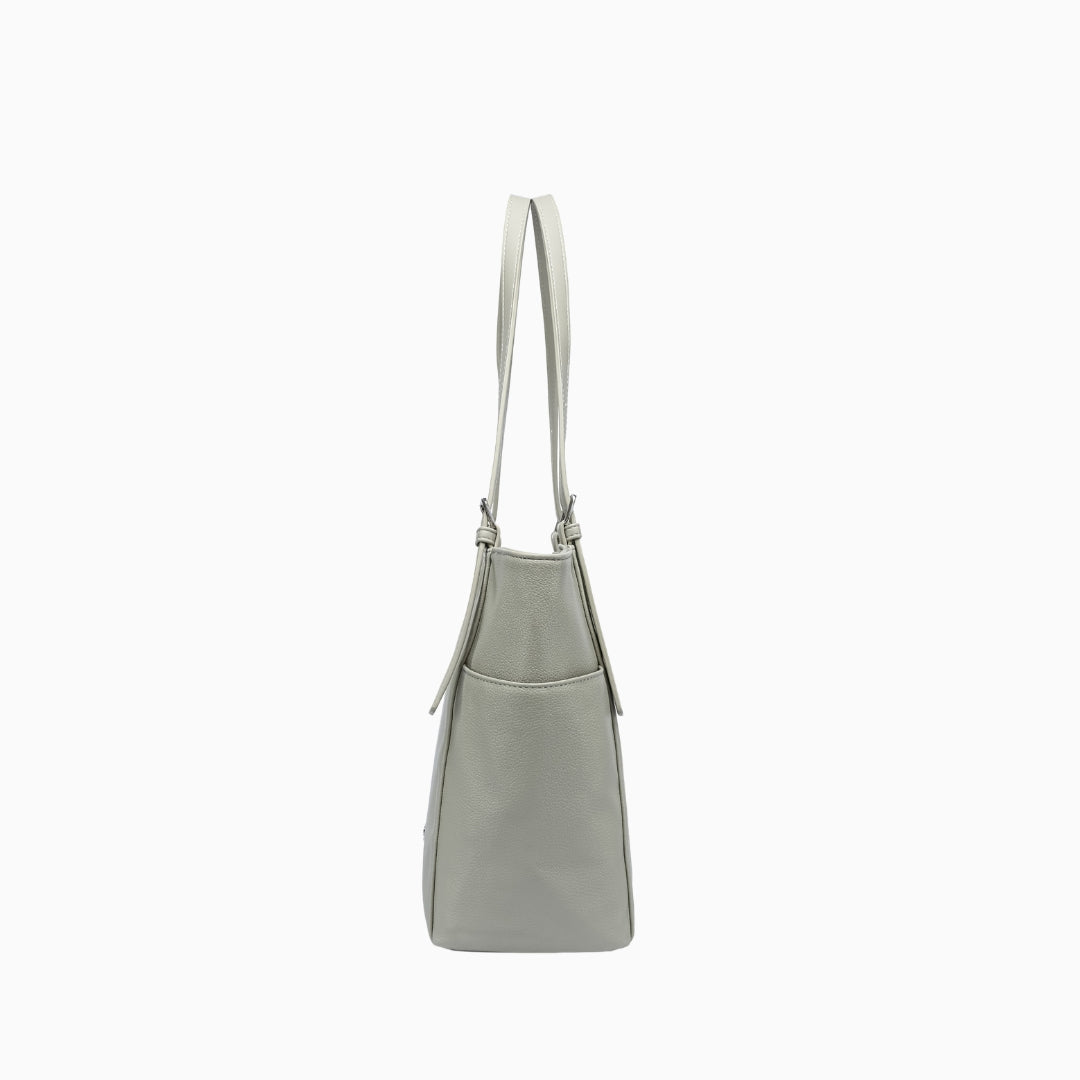 Cheyne Large Tote: Silver, view 9