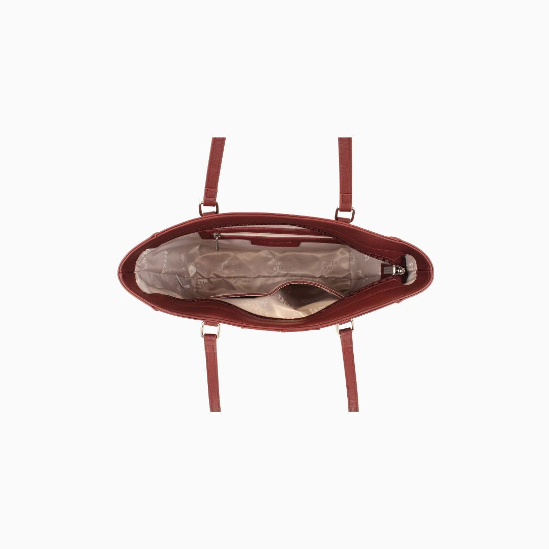 Pelham Horsehair Tote: Red