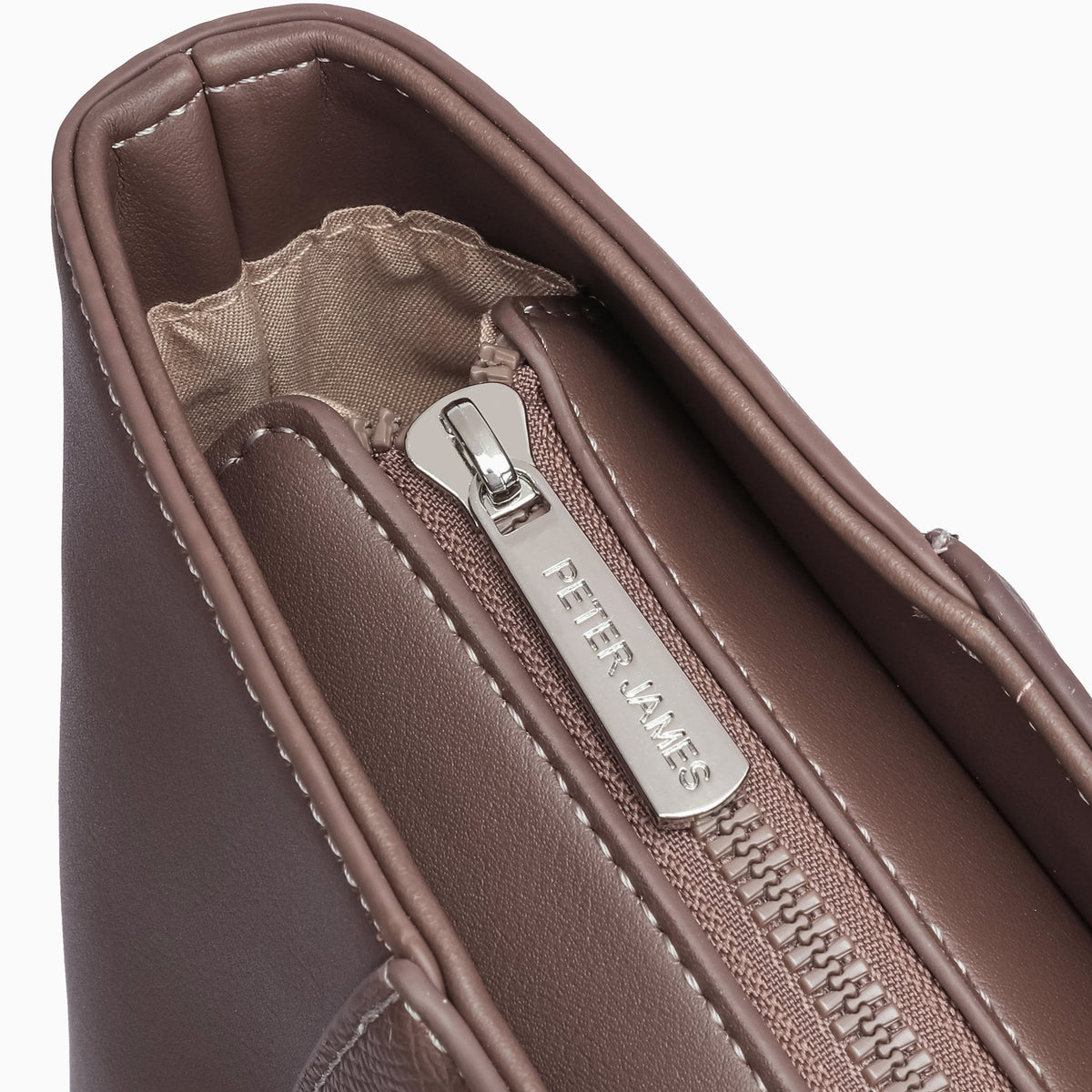 Egerton Pebbled Tote: Brown, view 9