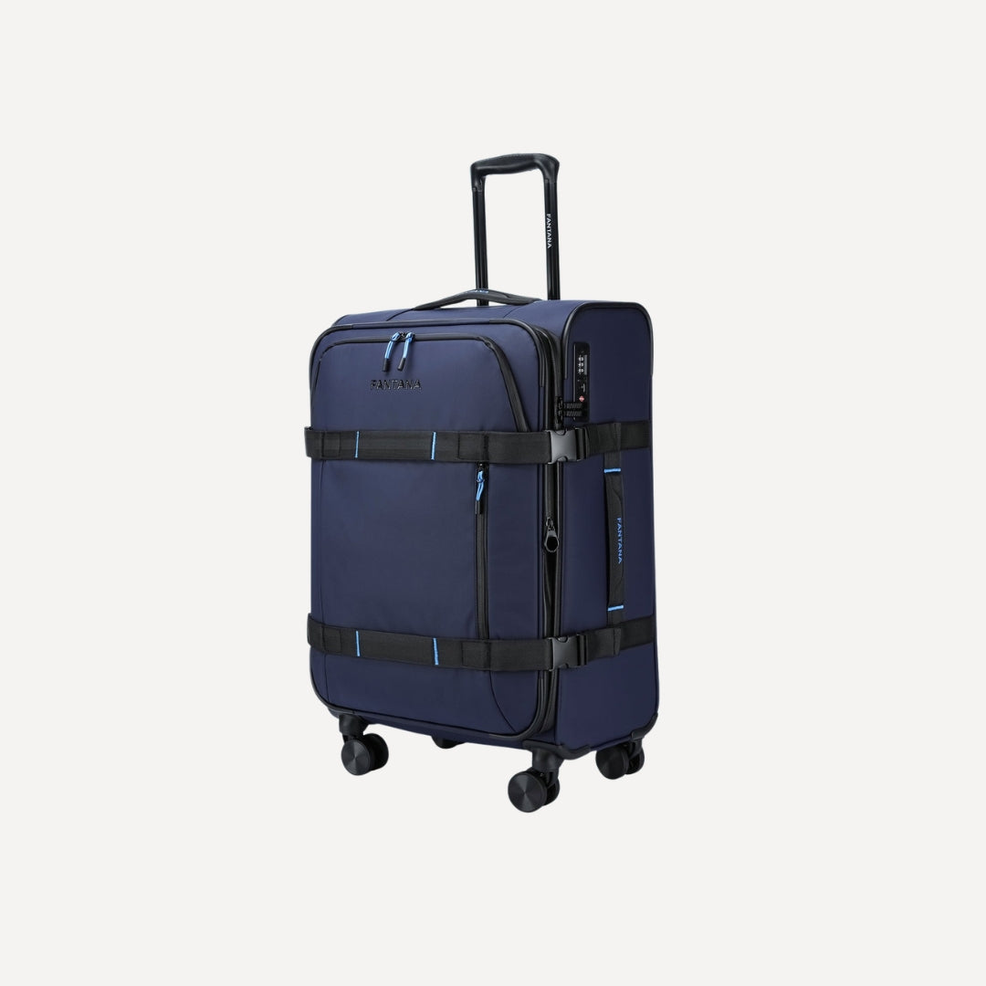 Shoreditch Spinner Trolley Case Large: Navy, view 8