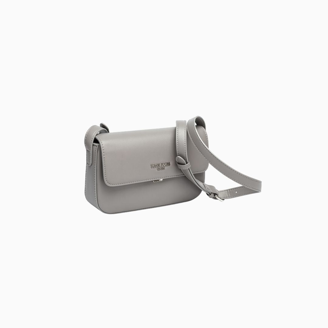 Eaton Flap Crossbody: Grey, view 10