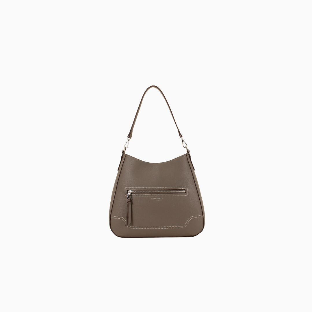 Onslow Hobo Shoulder Bag: Dark Brown