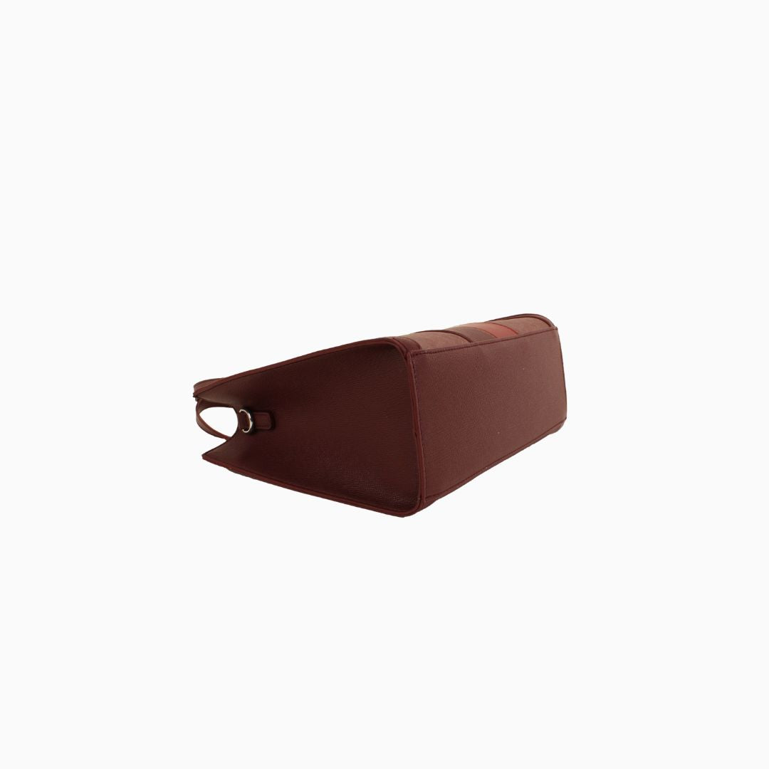 Curzon Textured Tote: Red, view 10